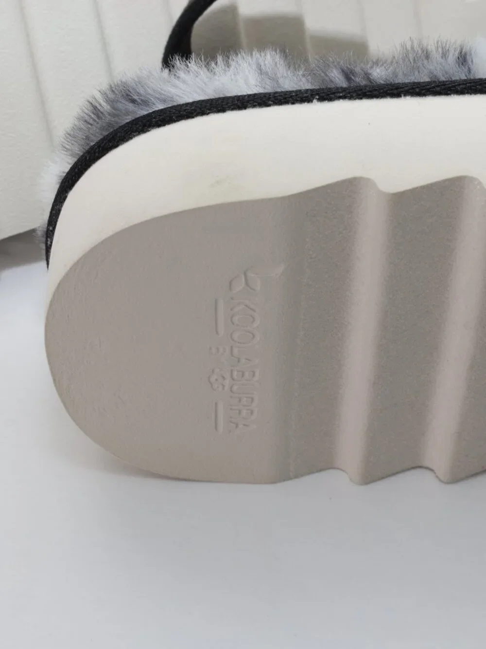 Koolaburra By UGG Fuzzed Out Cheetah Women's Size 9 Black White Slide Sand